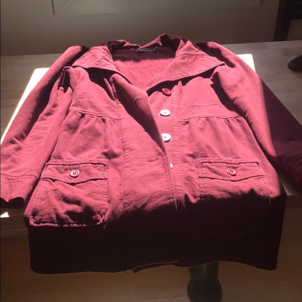 Prana long sweatshirt jacket size small